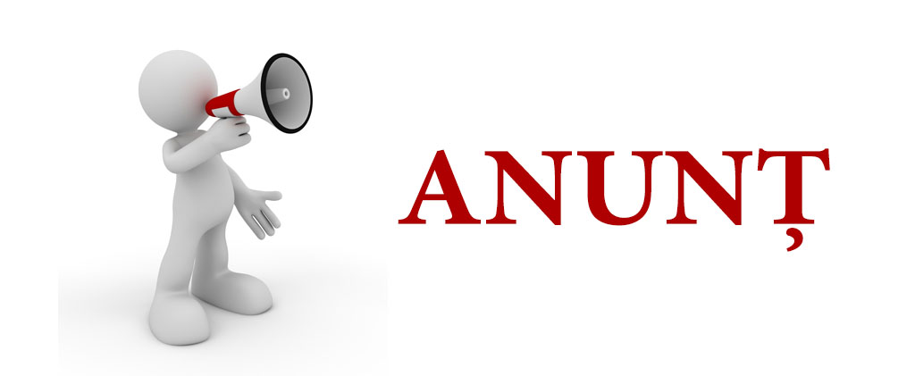 ANUNŢ!